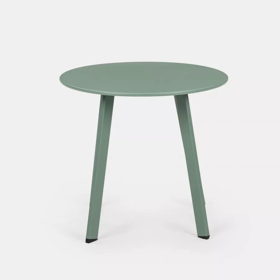 Tavolino da giardino 50x45h cm in acciaio verde marino - Goblin