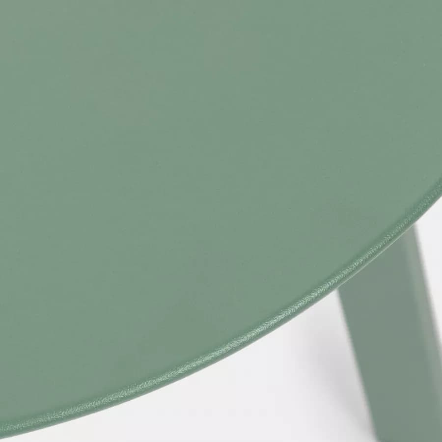 Tavolino da giardino 50x45h cm in acciaio verde marino - Goblin