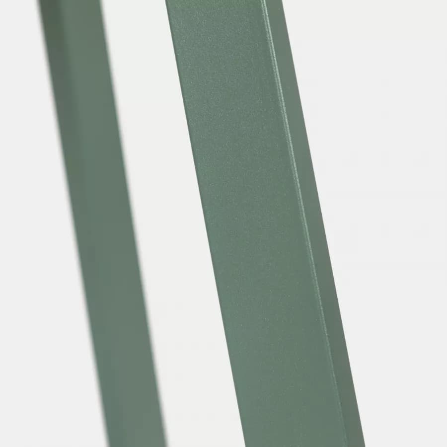 Tavolino da giardino 50x45h cm in acciaio verde marino - Goblin