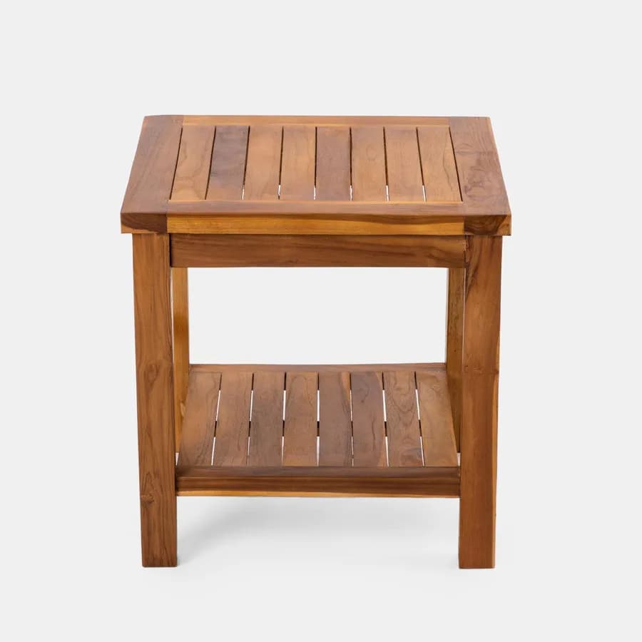 Tavolino da giardino 50x50 cm in legno teak - Louis