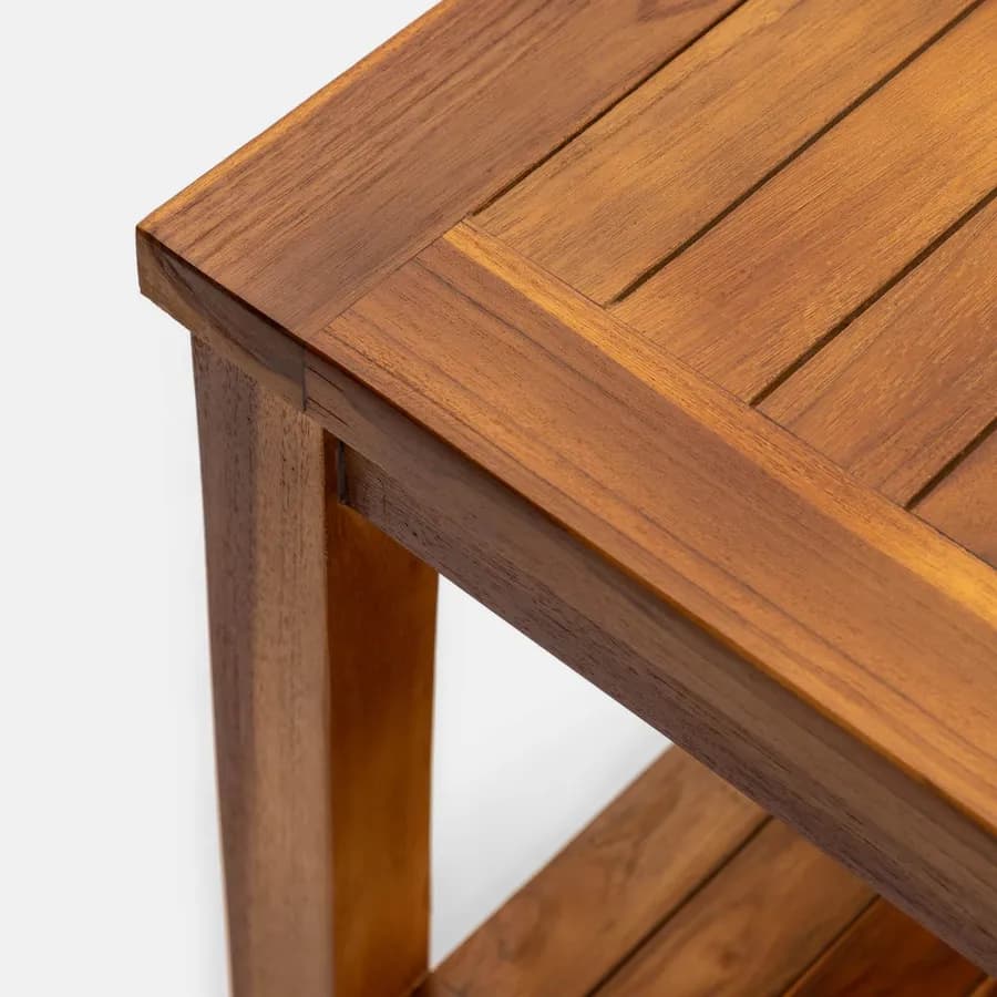 Tavolino da giardino 50x50 cm in legno teak - Louis