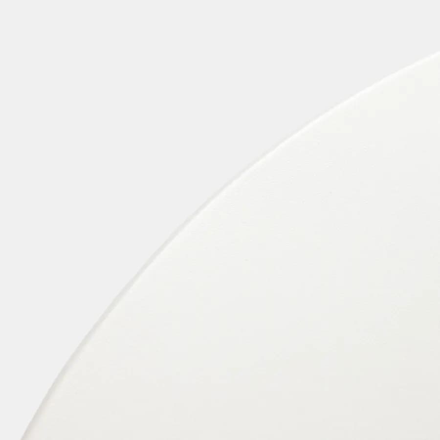 Tavolino da giardino rotondo 70 cm in acciaio bianco - Lagon