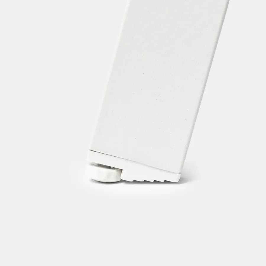 Tavolino da giardino rotondo 70 cm in acciaio bianco - Lagon