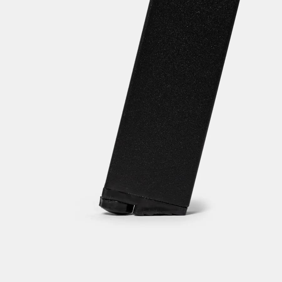 Tavolino da giardino rotondo 70 cm in acciaio nero - Lagon