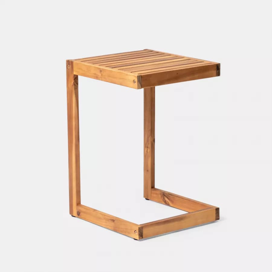 Tavolino da giardino in legno massello di acacia 40x43 cm - Nauru