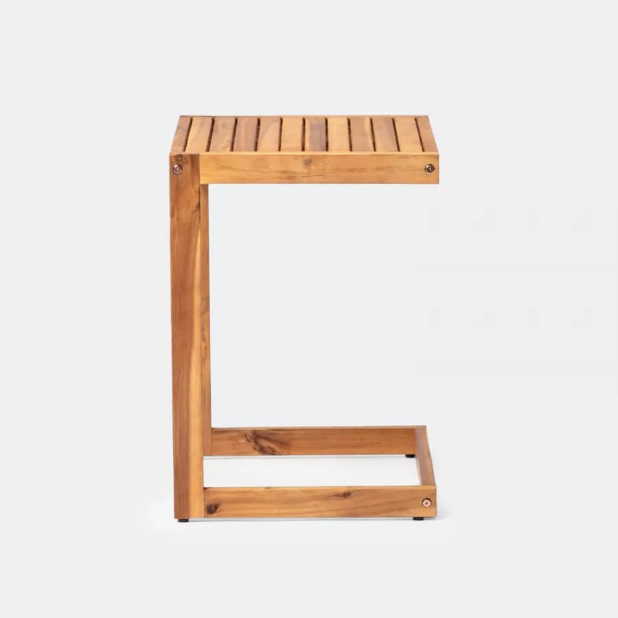 Tavolino da giardino in legno massello di acacia 40x43 cm - Nauru