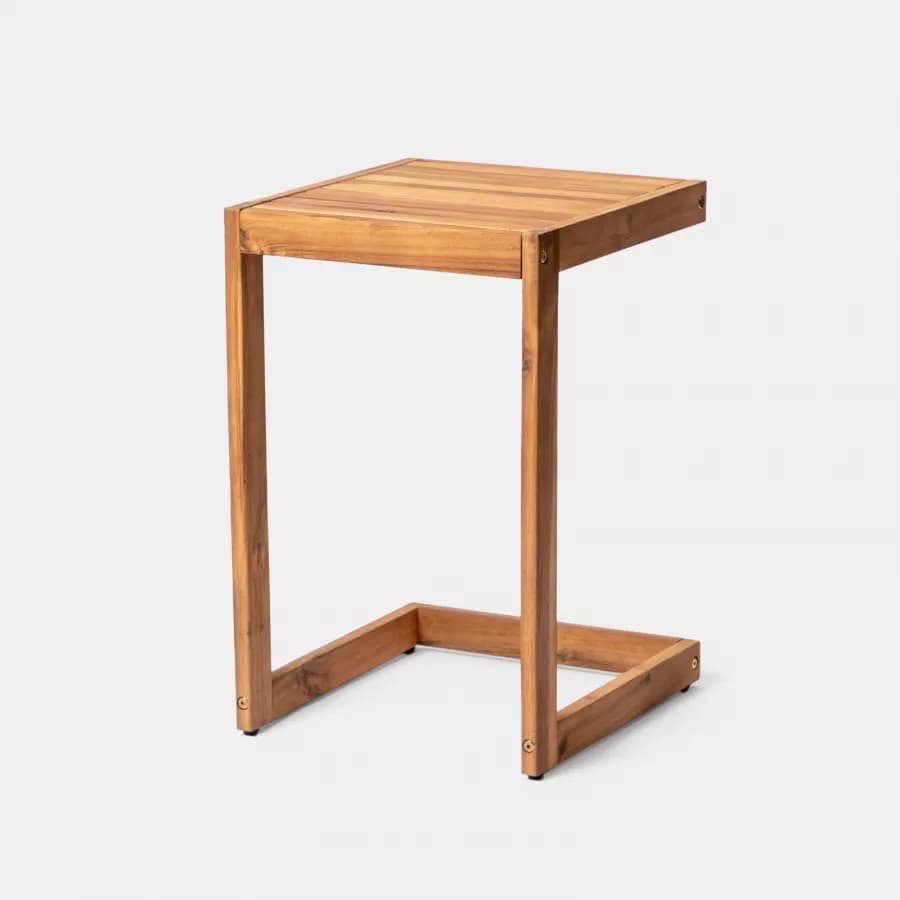 Tavolino da giardino in legno massello di acacia 40x43 cm - Nauru