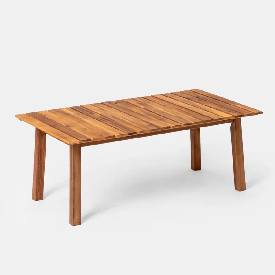 Tavolino in legno massello di acacia 100x40 cm - Nauru