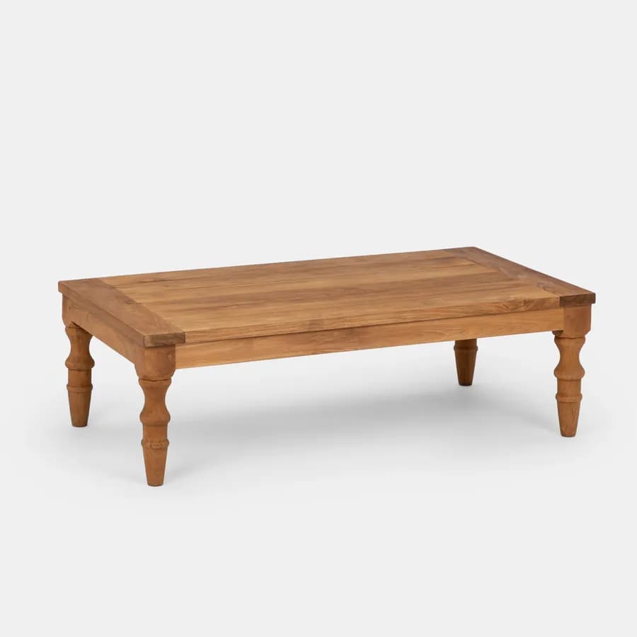 Tavolino in legno teak 115x65 cm - Minya
