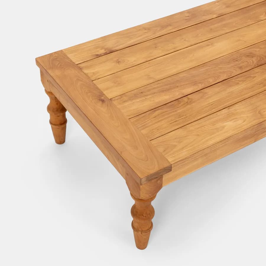 Tavolino in legno teak 115x65 cm - Minya