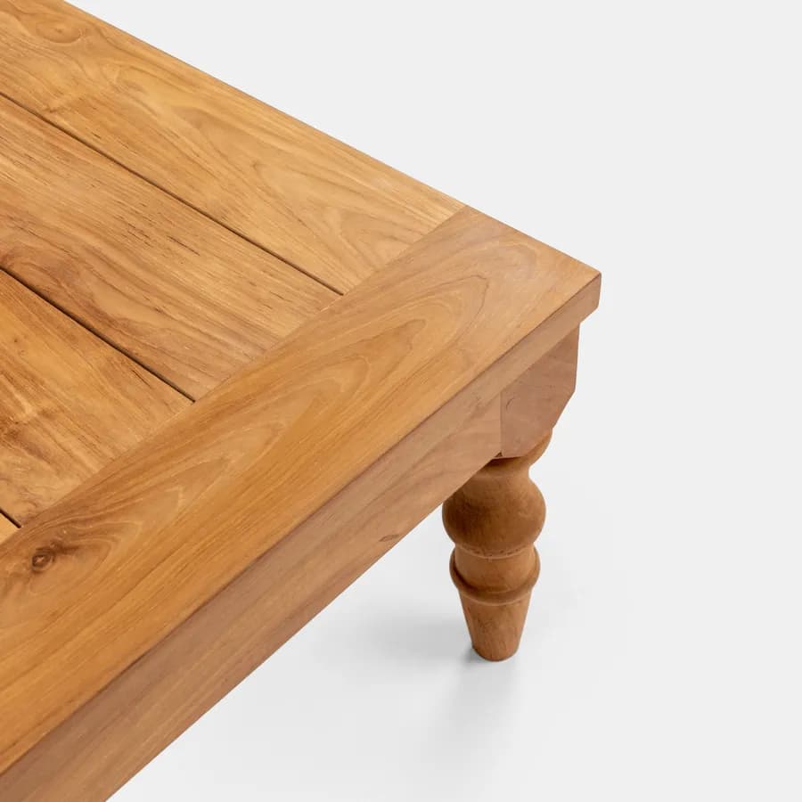Tavolino in legno teak 115x65 cm - Minya