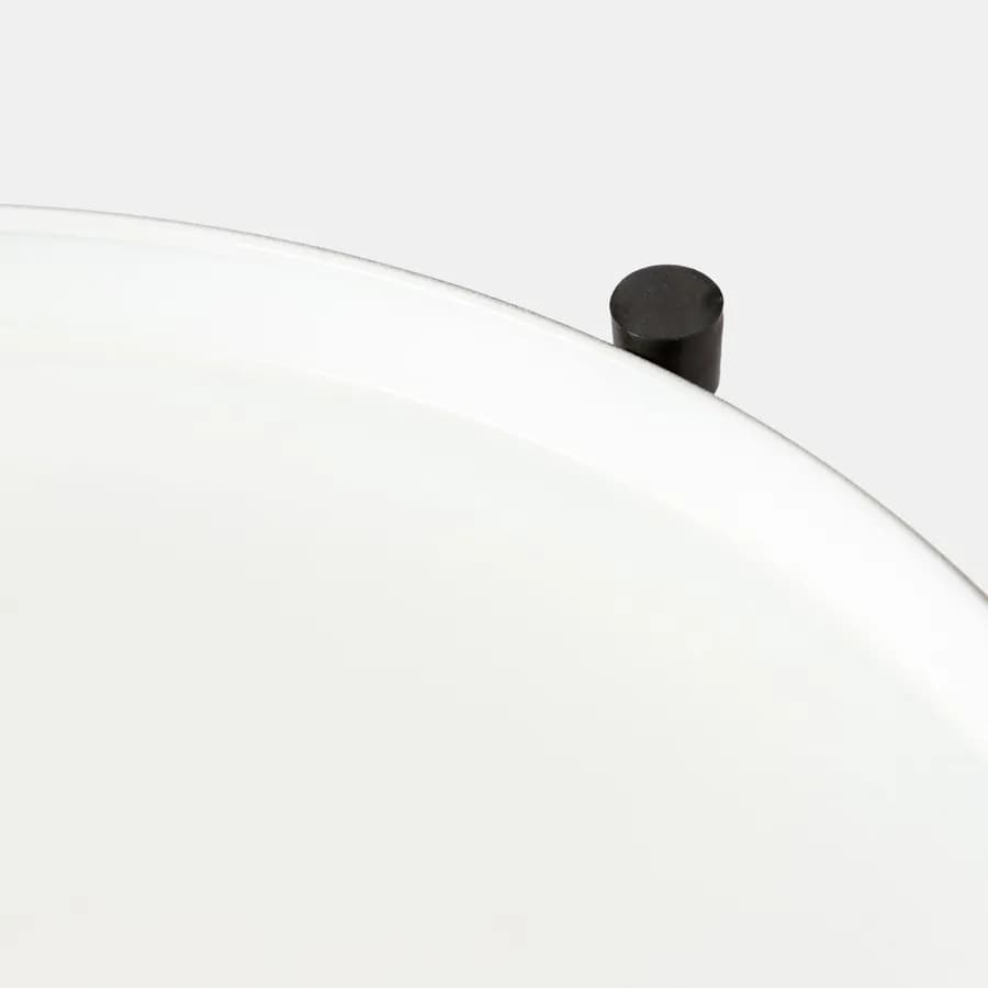 Tavolino pieghevole 37 cm con due ripiani in metallo oro - Kivi