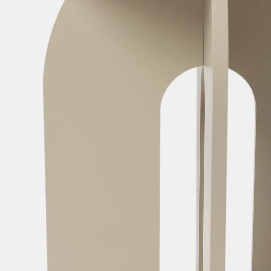 Tavolino rotondo 40 cm beige con design moderno - Tigger