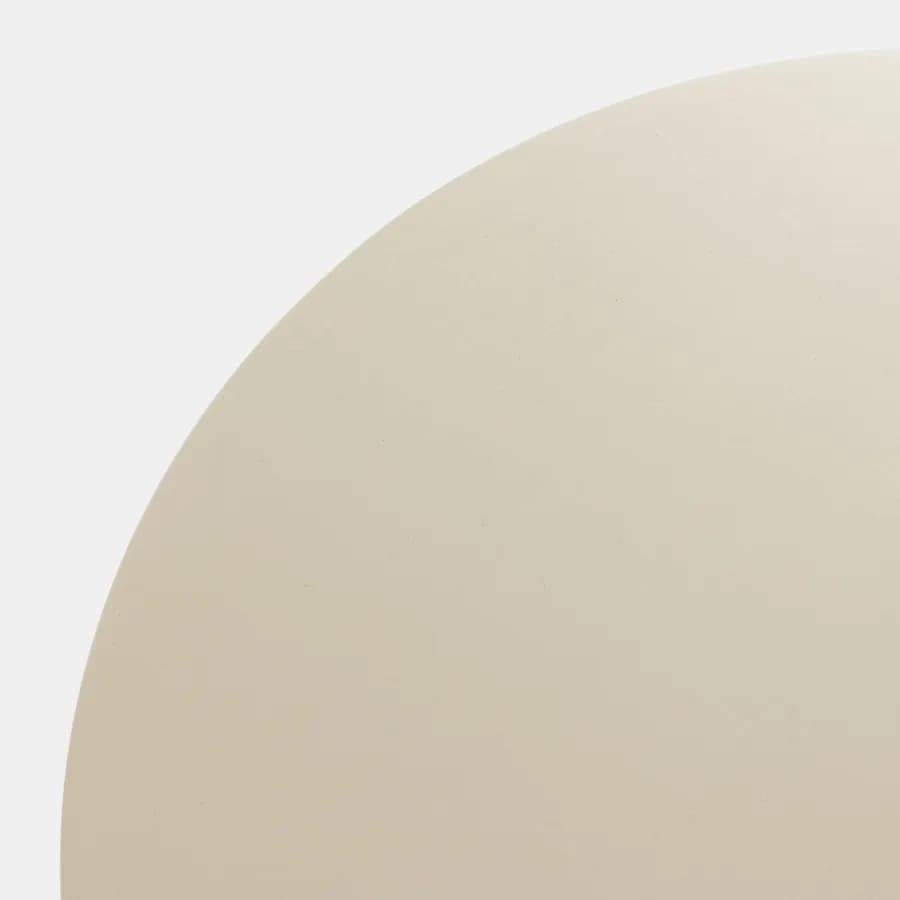 Tavolino rotondo 40 cm beige con design moderno - Tigger