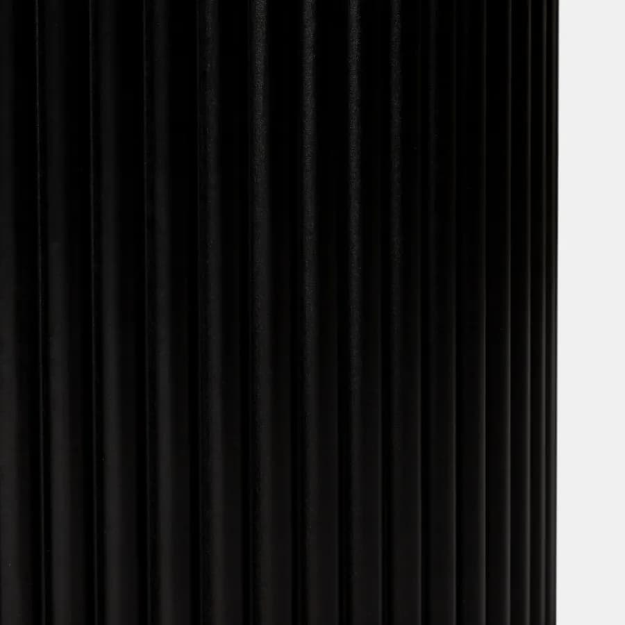Tavolino rotondo 40 cm in legno cannettato nero - Doncaster