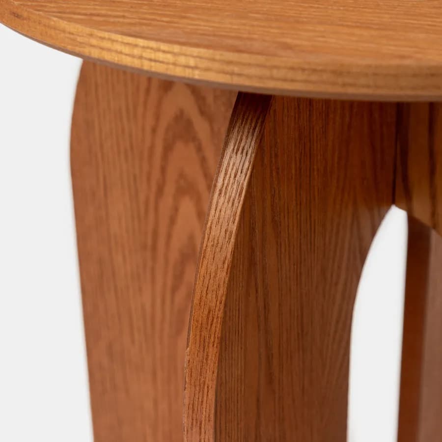 Tavolino rotondo 40 cm rovere con design moderno - Tigger