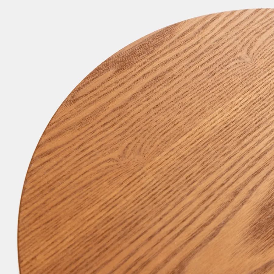 Tavolino rotondo 40 cm rovere con design moderno - Tigger