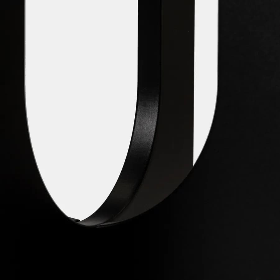 Tavolino rotondo 40x50h cm nero opaco - Malachi