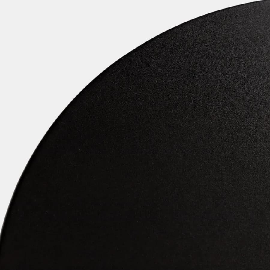 Tavolino rotondo 40x50h cm nero opaco - Malachi