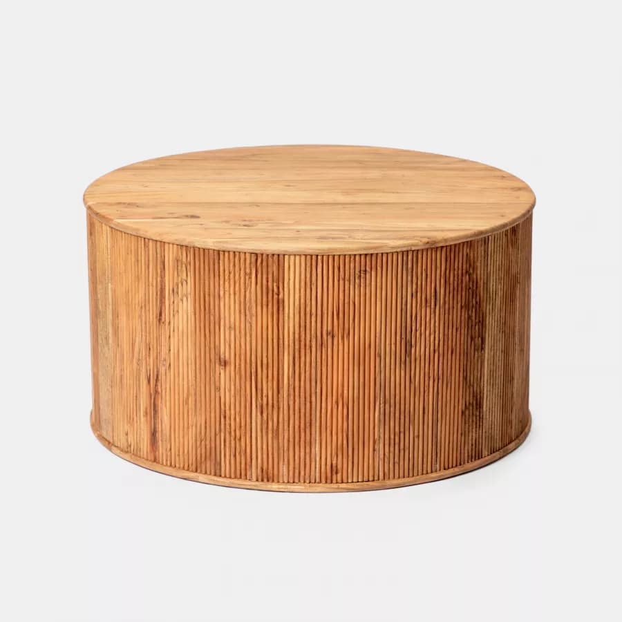 Tavolino rotondo 85 cm in legno di acacia - Freia Acacia