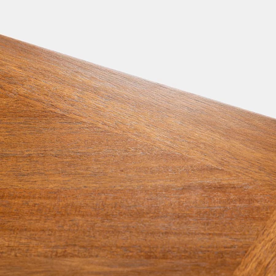 Tavolo 140x80 cm in legno rovere con gambe nere - Faison