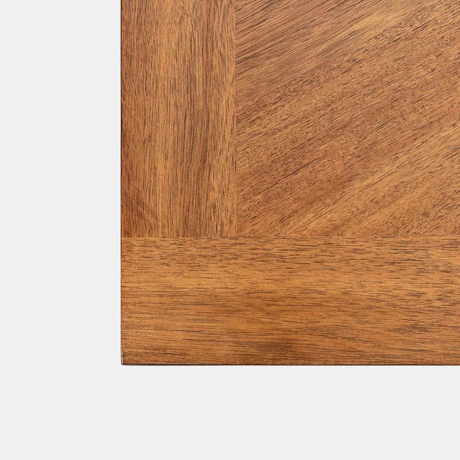 Tavolo 140x80 cm in legno rovere con gambe nere - Faison