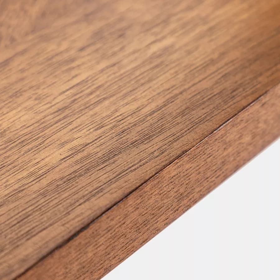 Tavolo 140x80 cm in legno rovere con gambe nere - Faison