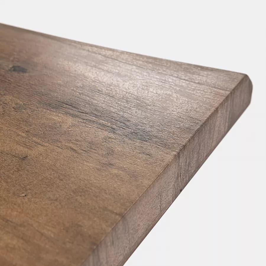 Tavolo 180x90 cm con piano in legno e gambe nere - Dillon
