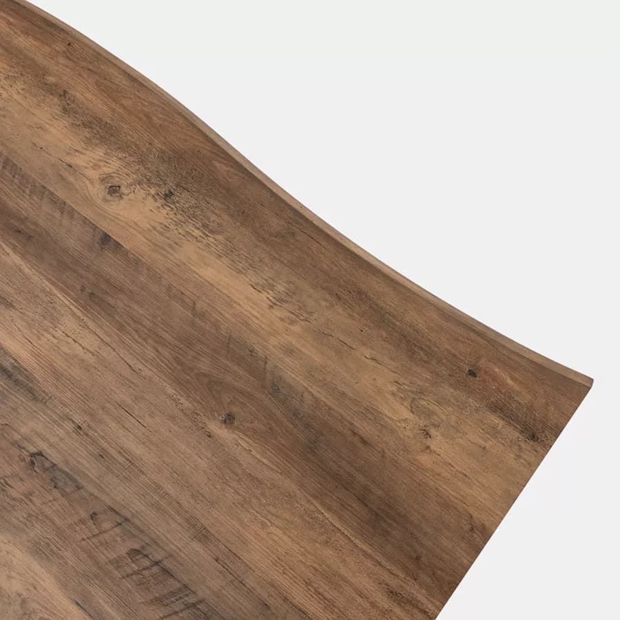 Tavolo 180x90 cm con piano in legno e gambe nere - Dillon