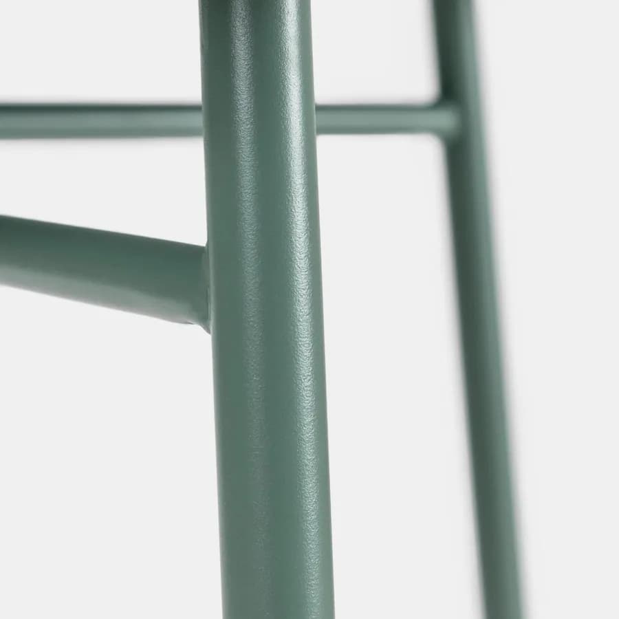 Tavolo da giardino 80x80 cm in acciaio verde marino - Faber