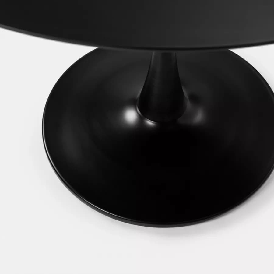 Tavolo allungabile 100-140x100 cm in legno nero - Tulipano