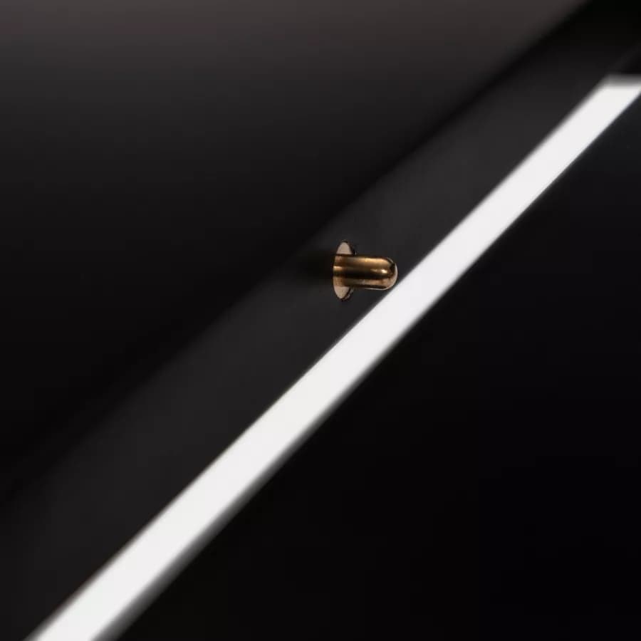Tavolo allungabile 100-140x100 cm in legno nero - Tulipano