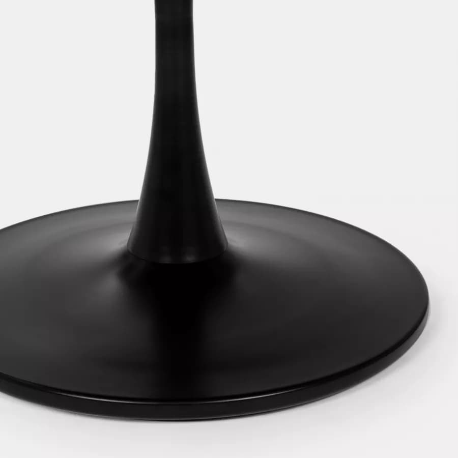 Tavolo allungabile 100-140x100 cm in legno nero - Tulipano
