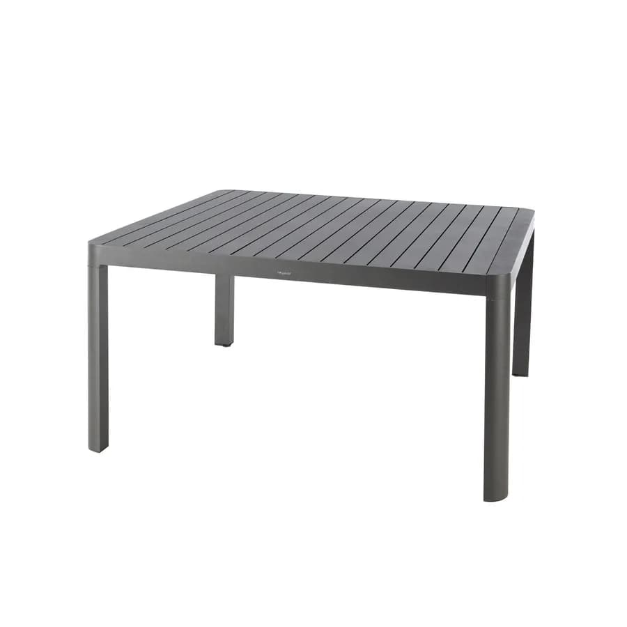 Tavolo allungabile 142/202x142 cm in alluminio grafite - Antonaz