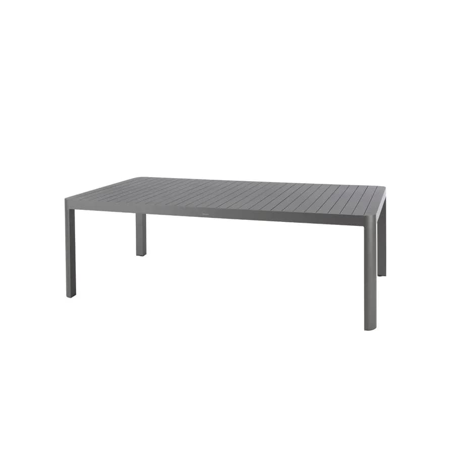 Tavolo allungabile 142/202x142 cm in alluminio grafite - Antonaz