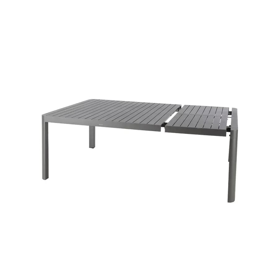 Tavolo allungabile 142/202x142 cm in alluminio grafite - Antonaz