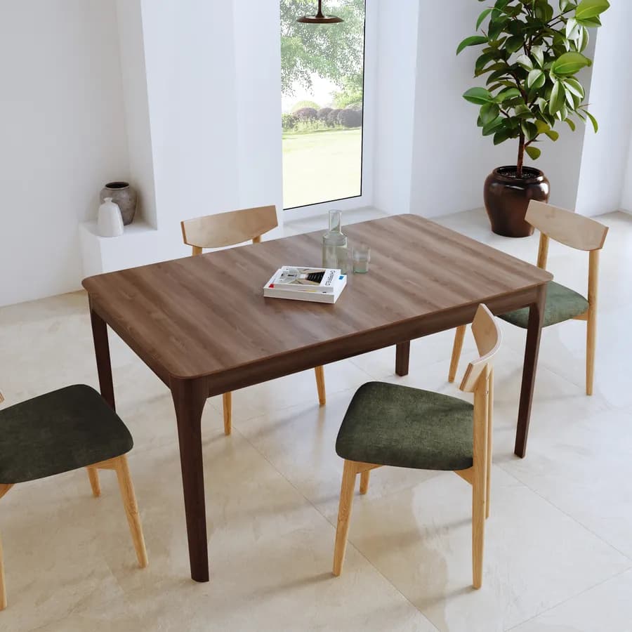 Tavolo allungabile 150-195x90 cm effetto noce chester - Thtam