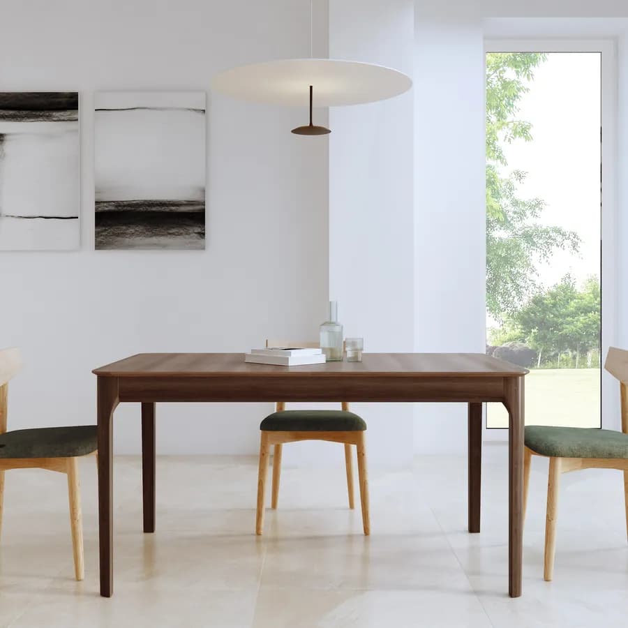 Tavolo allungabile 150-195x90 cm effetto noce chester - Thtam