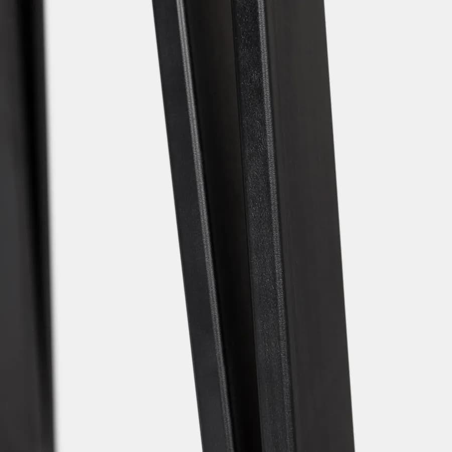 Tavolo allungabile 160-200x90 cm in effetto rovere quercia e gambe in metallo nero - Manty