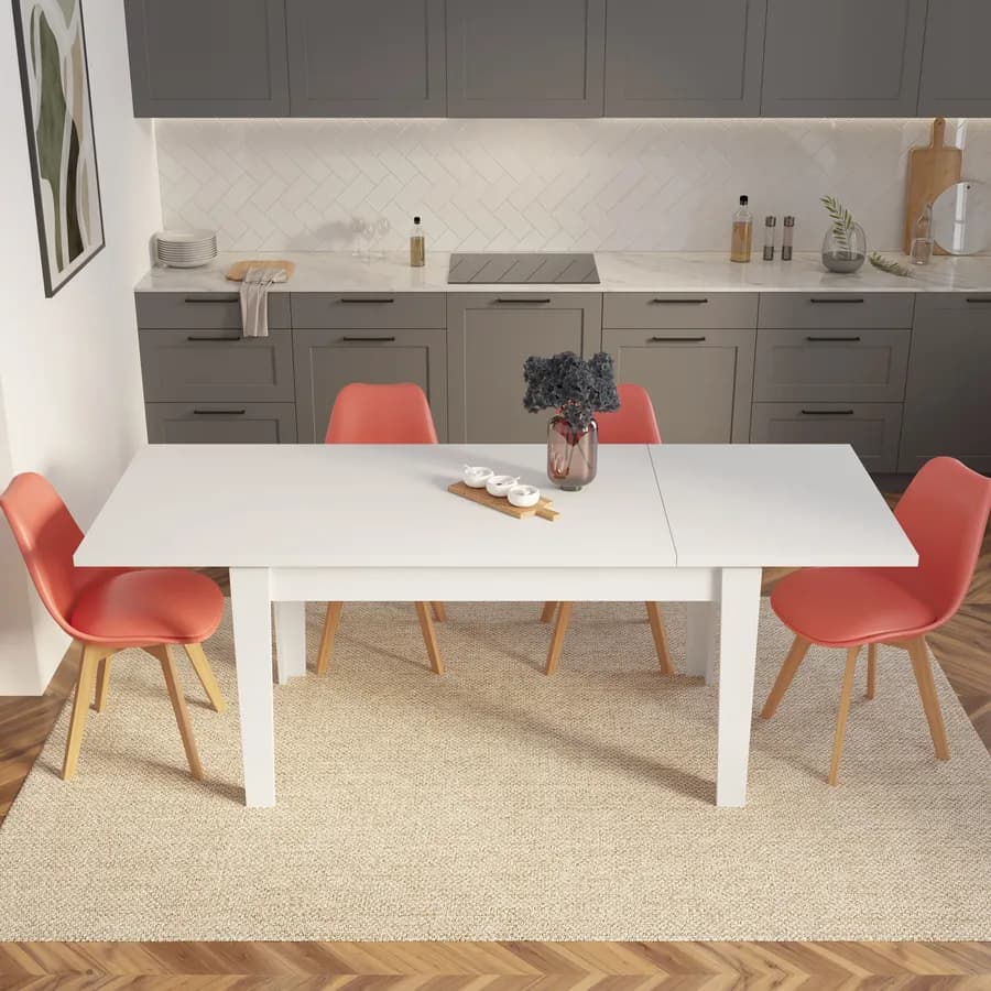 Tavolo allungabile 160-210x80 cm bianco - Amigo