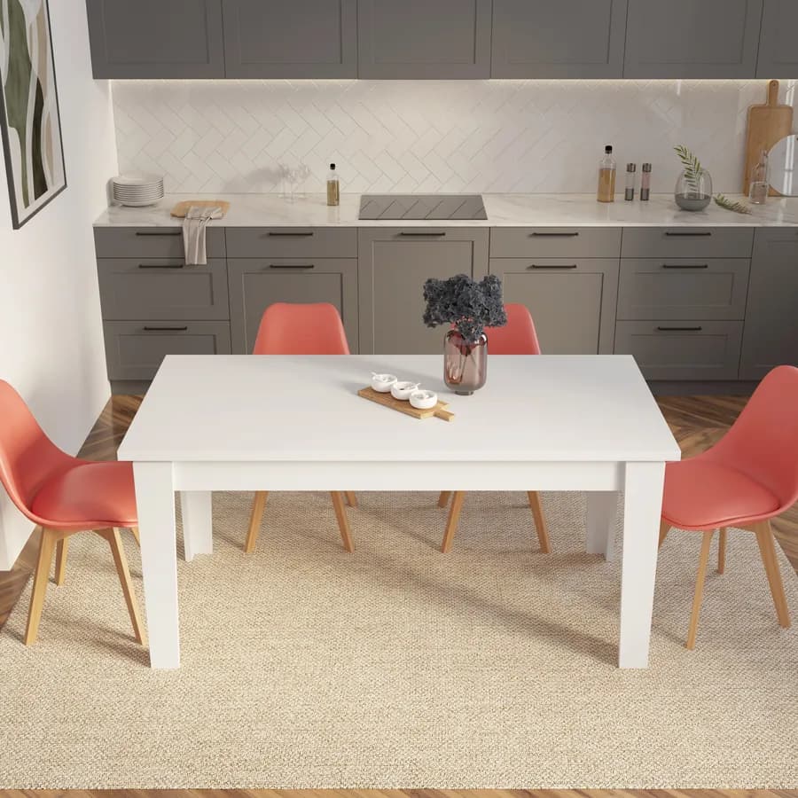 Tavolo allungabile 160-210x80 cm bianco - Amigo