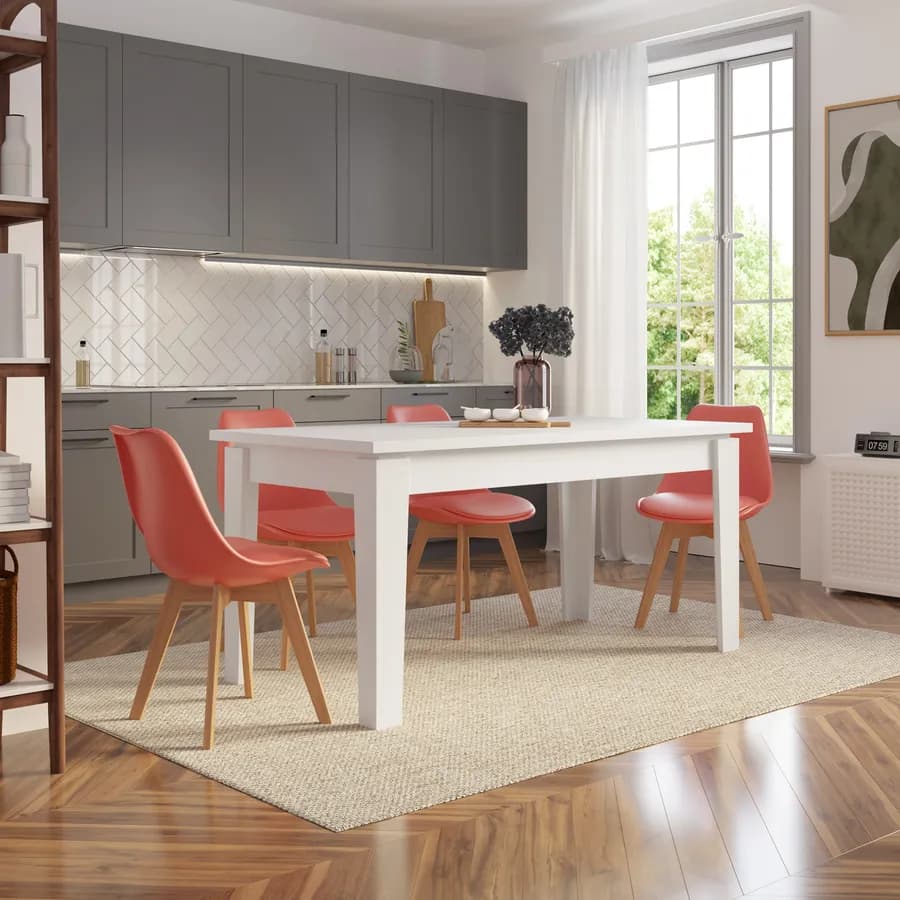 Tavolo allungabile 160-210x80 cm bianco - Amigo