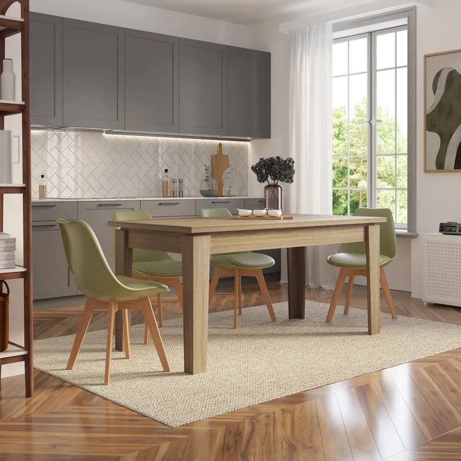 Tavolo allungabile 160-210x80 cm rovere - Amigo