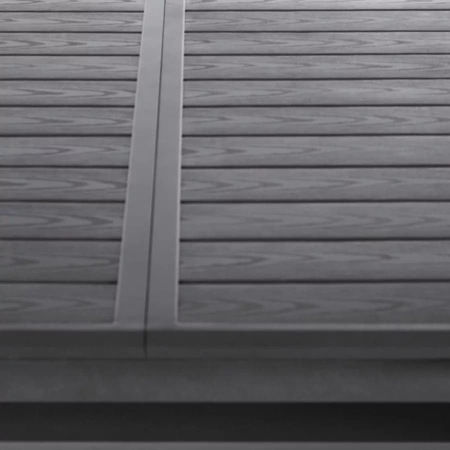 Tavolo allungabile da esterno 250/330x113 cm in alluminio grafite con top a doghe effetto legno - Jalime
