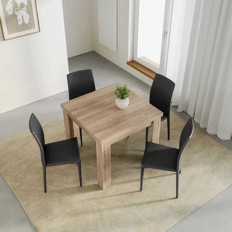 Tavolo allungabile 90-180x90 cm rovere - Riku