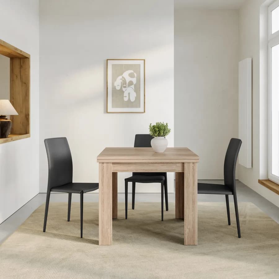 Tavolo allungabile 90-180x90 cm rovere - Riku