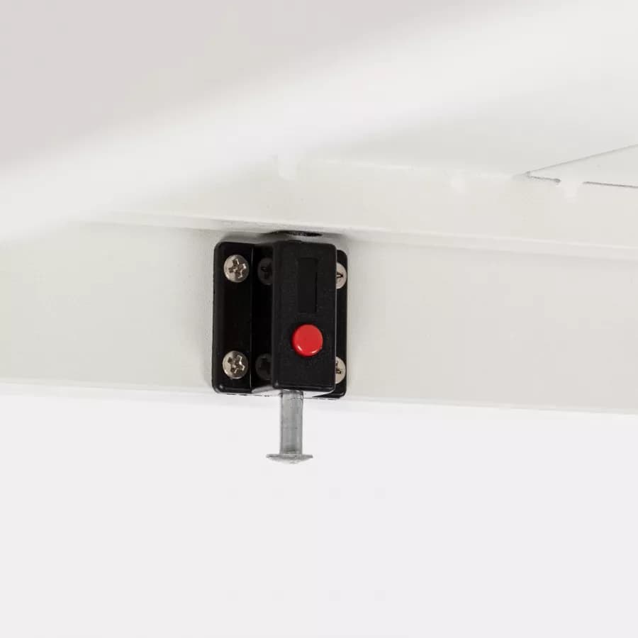 Tavolo da pranzo allungabile 200/300x100 cm in alluminio bianco - Carioca