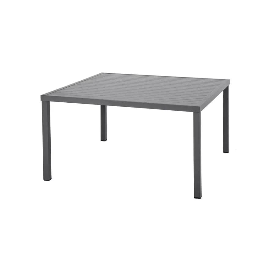 Tavolo da giardino 136x136 cm in alluminio grafite - Pozar