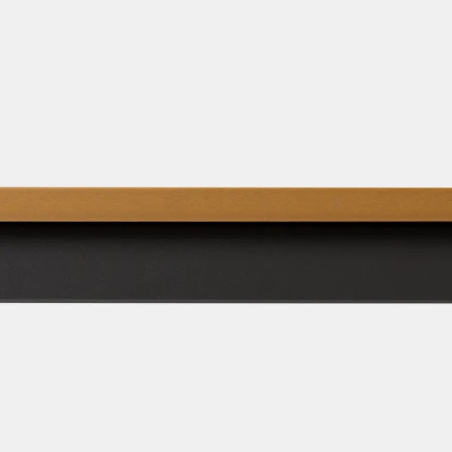 Tavolo da giardino 150x90 cm in acciaio antracite e top effetto legno - Zasyl