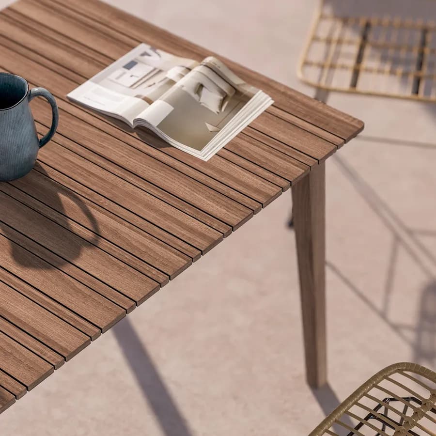 Tavolo da giardino 160x90 cm in legno di acacia - Cliff